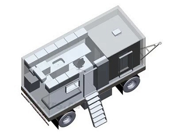 Камера радиационной защиты АРИОН-20.17.20.08/2 в составе мобильной лаборатории Камера радиационной защиты АРИОН-20.17.20.08/2 в составе мобильной лаборатории