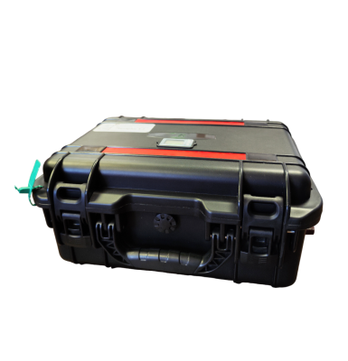 Источник питания с ЗУ для импульсного р/а (24 В, 25 Ач) "Литарин-5-2" в кейсе IP65 (фирменные аккумуляторы), LiFePO4, быстрый заряд, легкие, морозостойкие, ресурс в 10 раз выше, чем у свинцовых