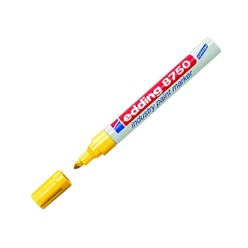 Маркер Edding  8750 для жирных и пыльных поверхностей желтый